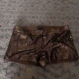 Express size 2 gold sequined shorts!